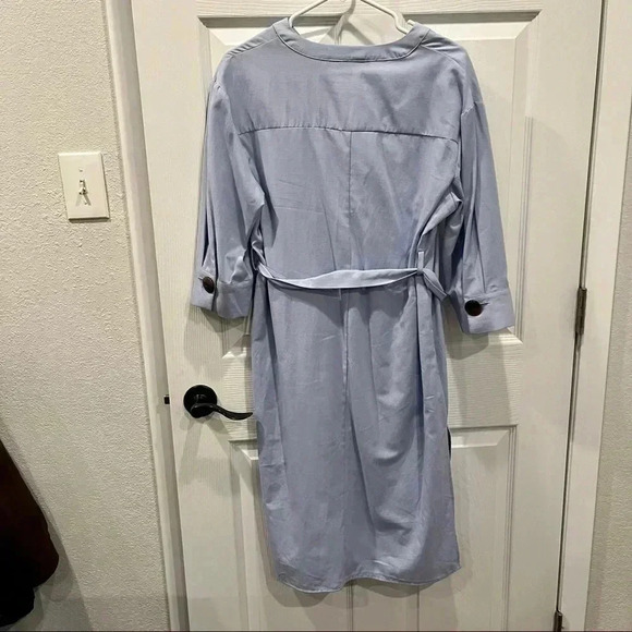 Zara Basic midi Tunic Dress with big chunky buttons and waist cinched belt❤️ - Picture 11 of 14